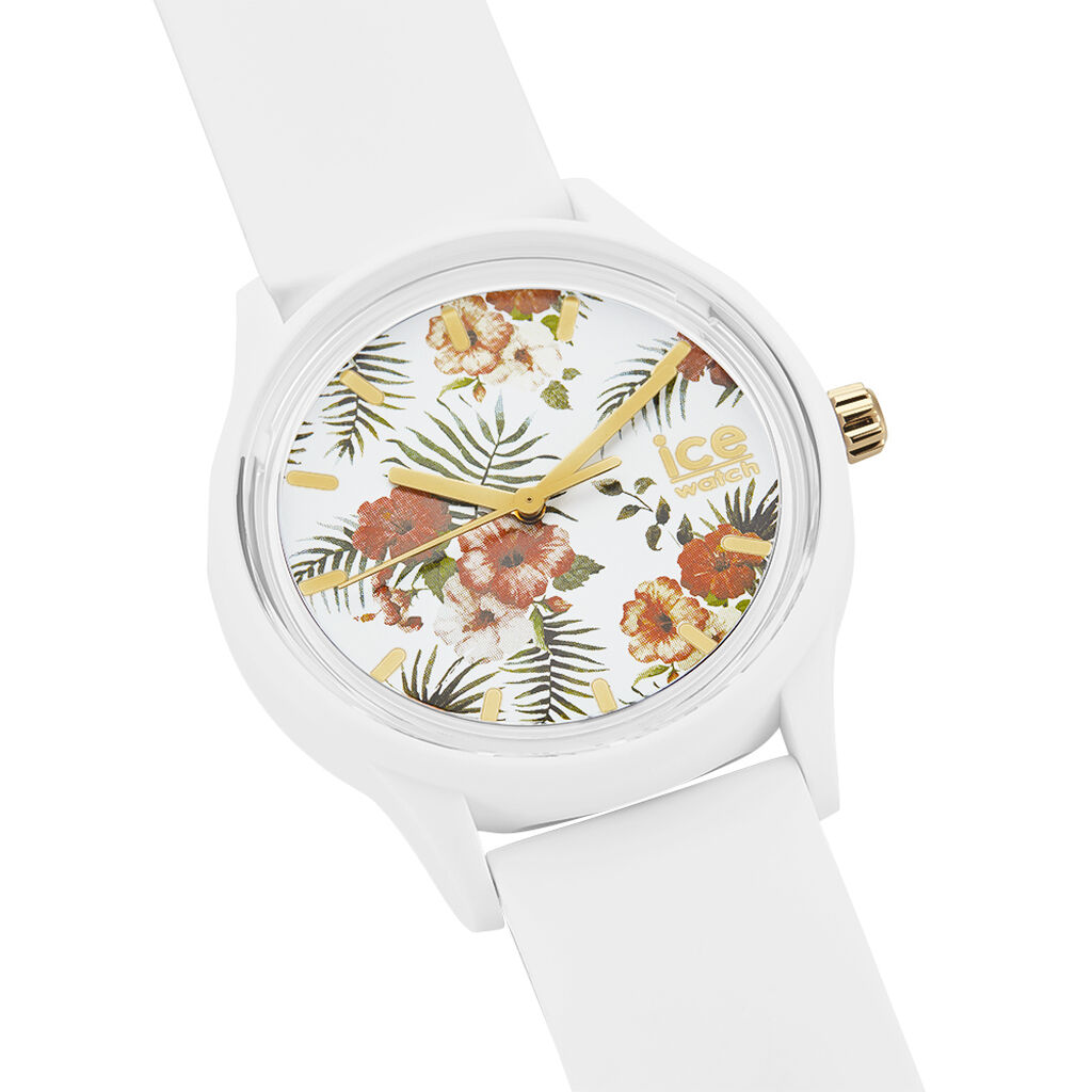 Montre Ice Watch Solar Power Blanc - Montres solaires Femme | Histoire d&rsquo;Or