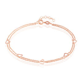 Chaîne De Cheville Daria Argent Rose - Chaînes de cheville Femme | Histoire d’Or