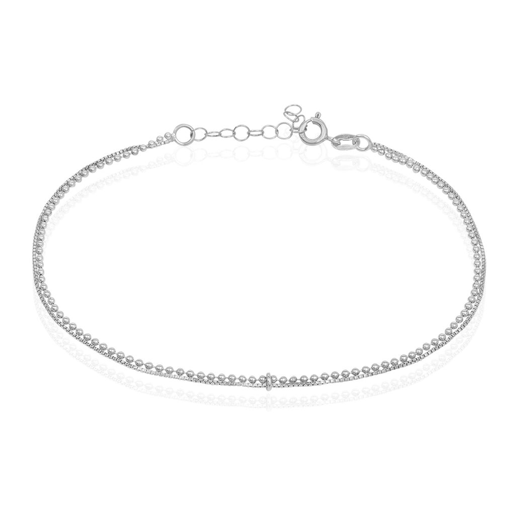 chaã®ne de cheville marie-nicaise argent blanc