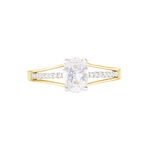 Bague Solitaire Fallon Or Jaune Oxyde De Zirconium - Bagues solitaires Femme | Histoire d&rsquo;Or