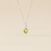 Collier Or Blanc Clothilde Péridot