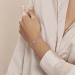 Bracelet Suzy Argent Blanc - Bracelets Femme | Histoire d&rsquo;Or