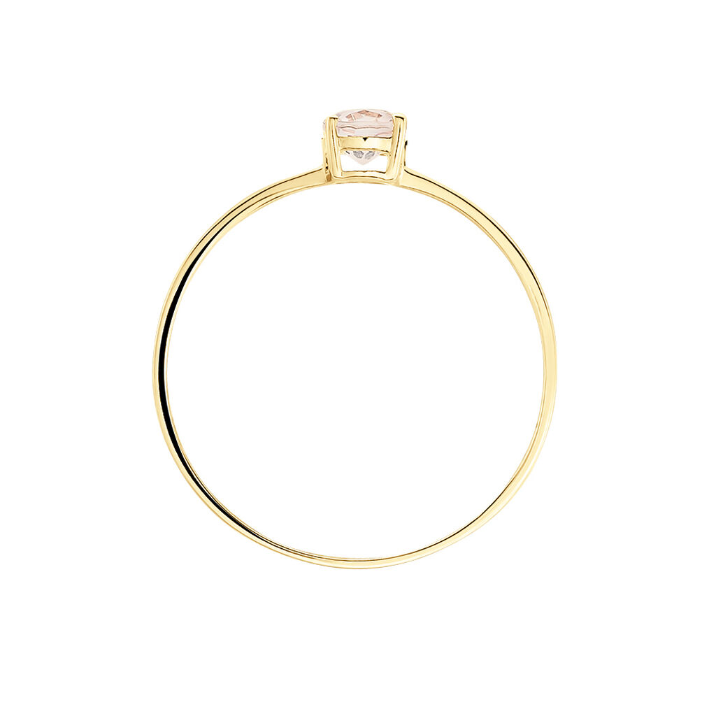 Bague Valentino Or Jaune Quartz - Bagues solitaires Femme | Histoire d&rsquo;Or