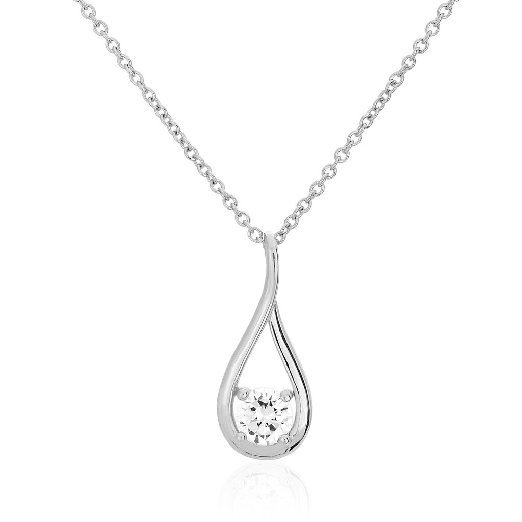 Collier Paloma Argent Blanc Oxyde De Zirconium