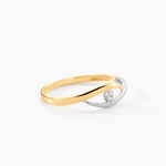 Bague Nohane Or Bicolore Diamant - Bagues solitaires Femme | Histoire d&rsquo;Or