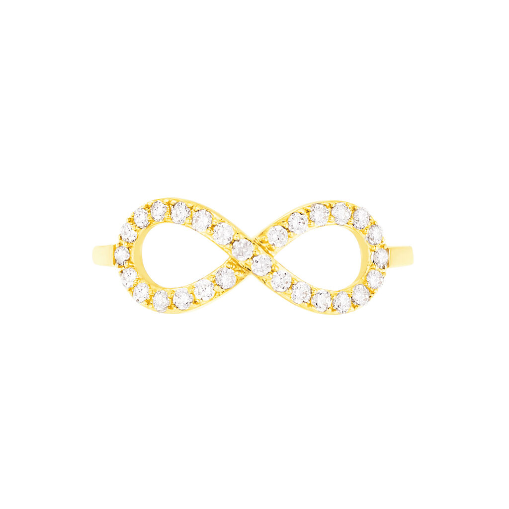 Bague Klothilda Or Jaune Oxyde De Zirconium - Bagues avec pierre Femme | Histoire d’Or