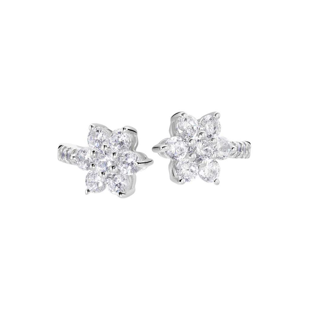 Bague Ajustable Sarette Argent Blanc Oxyde De Zirconium - Bagues avec pierre Femme | Histoire d’Or