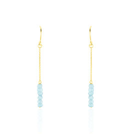 Boucles D'oreilles Puces Or Jaune Topaze - Boucles d'oreilles pendantes Femme | Histoire d’Or