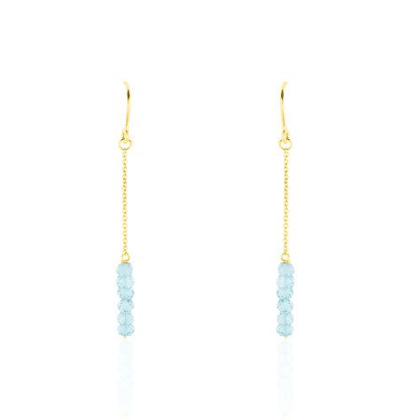 Boucles D'oreilles Puces Or Jaune Topaze - Boucles d'oreilles pendantes Femme | Histoire d’Or