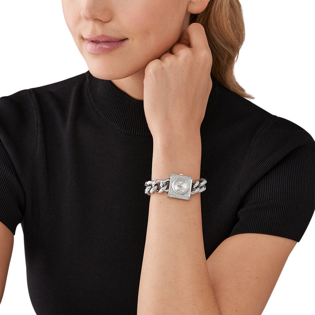 Montre Michael Kors Chain Lock Argenté - Montres Femme | Histoire d’Or