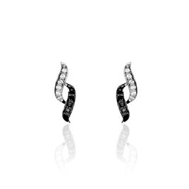 Boucles D'oreilles Pendantes Sylvie Argent Blanc Oxyde De Zirconium - Boucles d'oreilles fantaisie Femme | Histoire d’Or