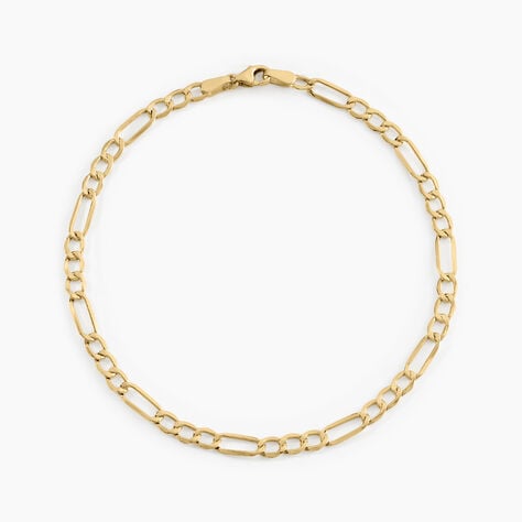 Bracelet Cameo Maille Alternée 1/3 Or Jaune - Bracelets chaîne Homme | Histoire d’Or