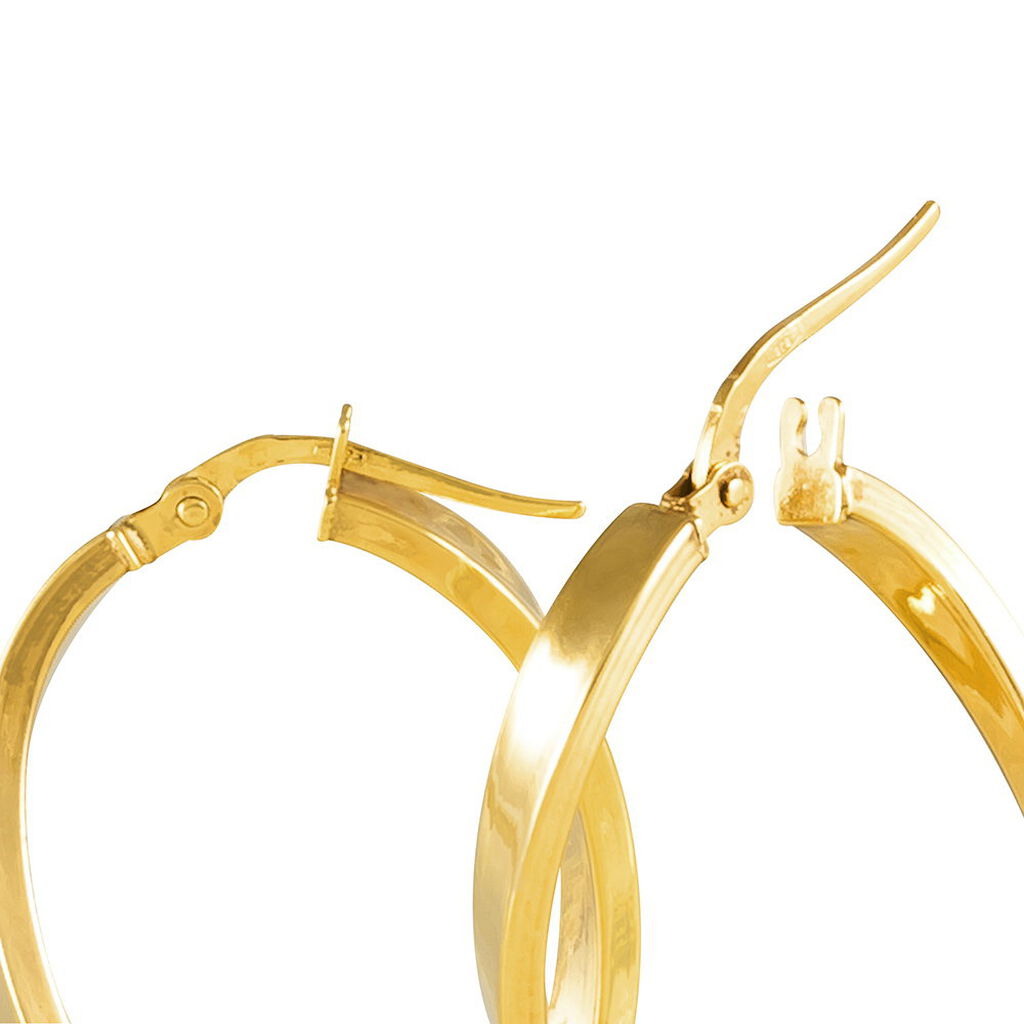 Créoles Silla Or Jaune - Boucles d'oreilles créoles Femme | Histoire d’Or