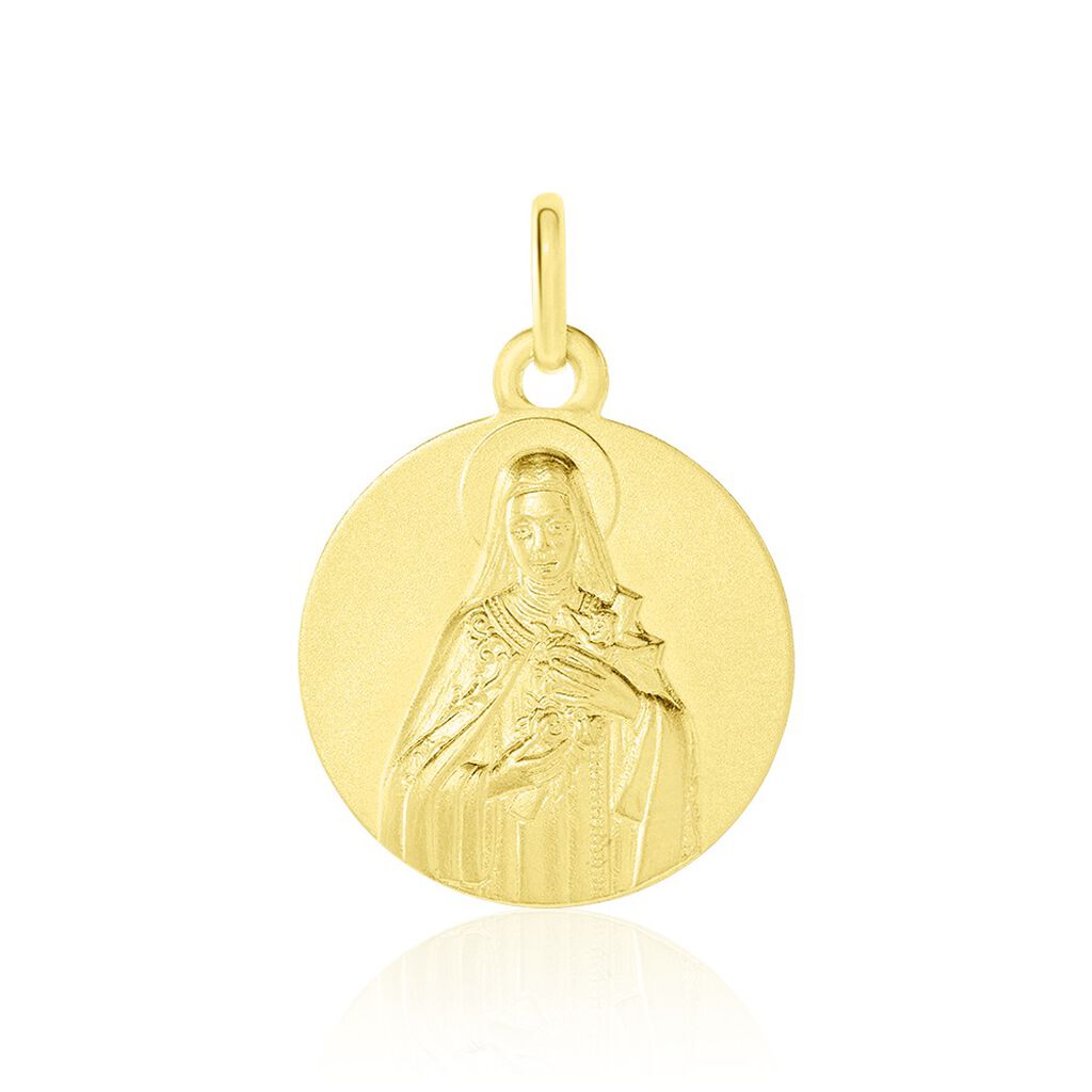 Medaille Or Jaune Vierge - Pendentifs Baptême Famille | Histoire d’Or