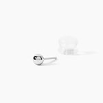 Boucles D'oreilles Puces Or Blanc Fidelia - Clous d'oreilles Femme | Histoire d&rsquo;Or