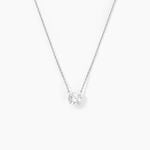 Collier Ponama Or Blanc Oxyde De Zirconium - Colliers Femme | Histoire d&rsquo;Or