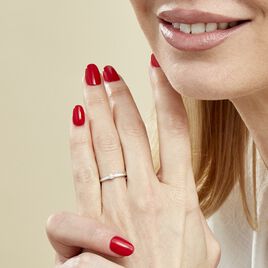 Bague Solitaire Flora Or Blanc Diamant - Bagues solitaires Femme | Histoire d’Or
