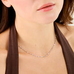 Collier Mauricette Acier Blanc - Colliers fantaisie Femme | Histoire d&rsquo;Or