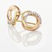 Boucles D'oreilles Puces Amaiur Or Tricolore Oxydes De Zirconium - Clous d'oreilles Femme | Histoire d’Or