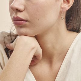 Boucles D'oreilles Pendantes Ademar Or Jaune Oxyde De Zirconium - Boucles d'oreilles pendantes Femme | Histoire d’Or