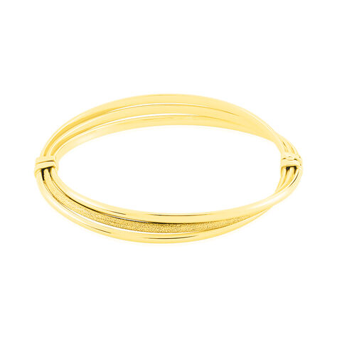Bracelet Jonc Claudie 3 Fils Entrelaces Or Jaune - Bracelets joncs Femme | Histoire d’Or