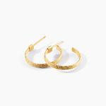 Cr&eacute;oles Mattilda Argent Dor&eacute; A L'Or 750/1000 - Boucles d'oreilles cr&eacute;oles Femme | Histoire d&rsquo;Or