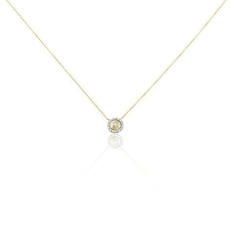 Collier Rosangela Or Bicolore Diamant Blanc - Colliers Femme | Histoire d&rsquo;Or