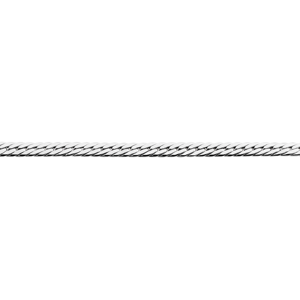 Bracelet Izel Maille Anglaise Or Blanc - Bracelets cha&icirc;ne Femme | Histoire d&rsquo;Or