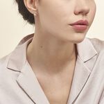 Boucles D'oreilles Puces Helie Goutte Or Jaune Oxyde De Zirconium - Clous d'oreilles Femme | Histoire d&rsquo;Or