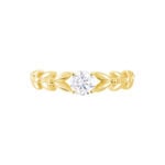 Bague Solitaire Alexine Or Jaune Oxyde De Zirconium - Bagues solitaires Femme | Histoire d&rsquo;Or