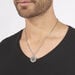 Collier Yoan Acier Blanc - Colliers fantaisie Homme | Histoire d’Or