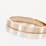 Alliances Argent Rose Inayah Ruban 3mm - Alliances Homme | Histoire d&rsquo;Or