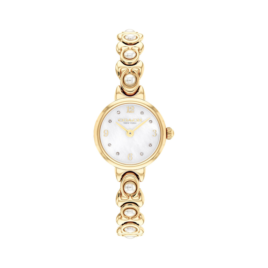 Montre Coach Iris Nacre Blanche - Montres Femme | Histoire d&rsquo;Or