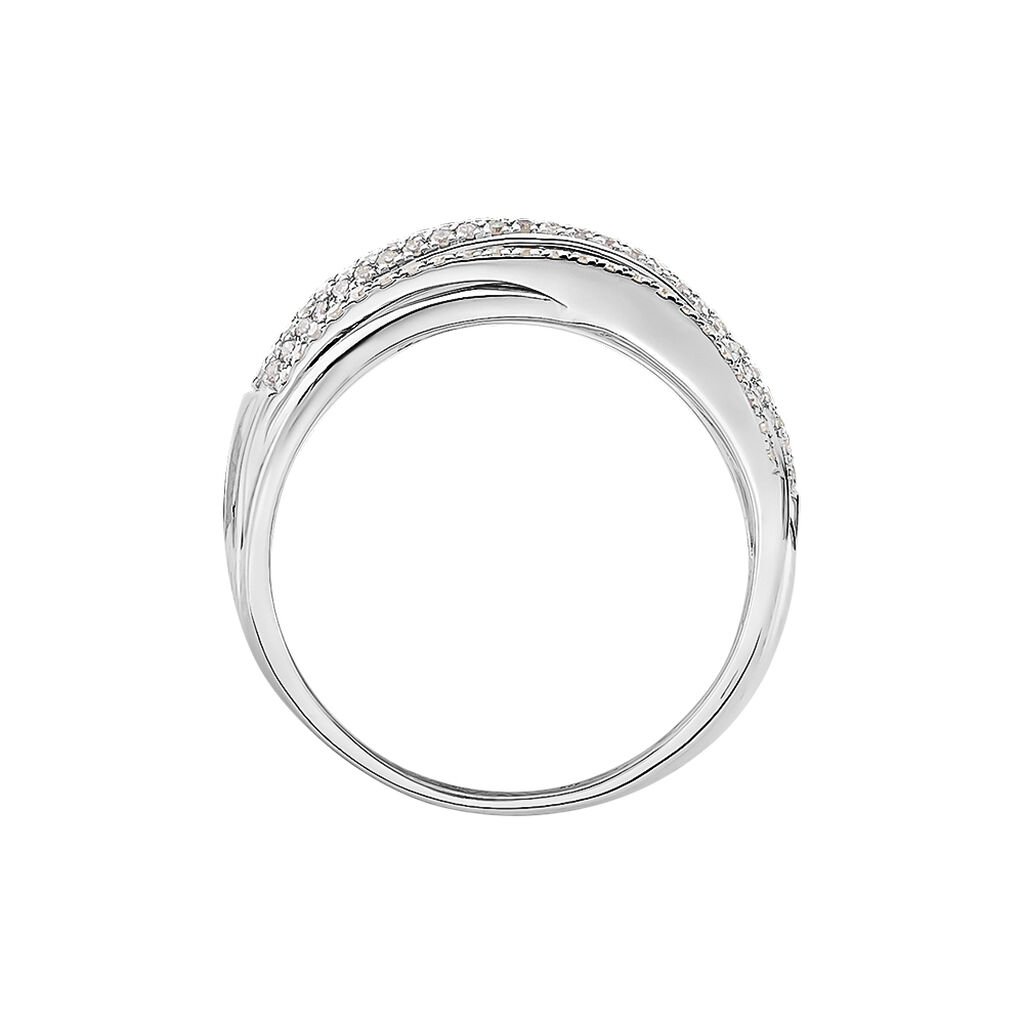 Bague Elodea Or Blanc Diamant - Bagues avec pierre Femme | Histoire d&rsquo;Or