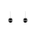 Boucles D'oreilles Pendantes Nina Cera Argent  Strass Et C&eacute;ramique - Boucles d'oreilles fantaisie Femme | Histoire d&rsquo;Or