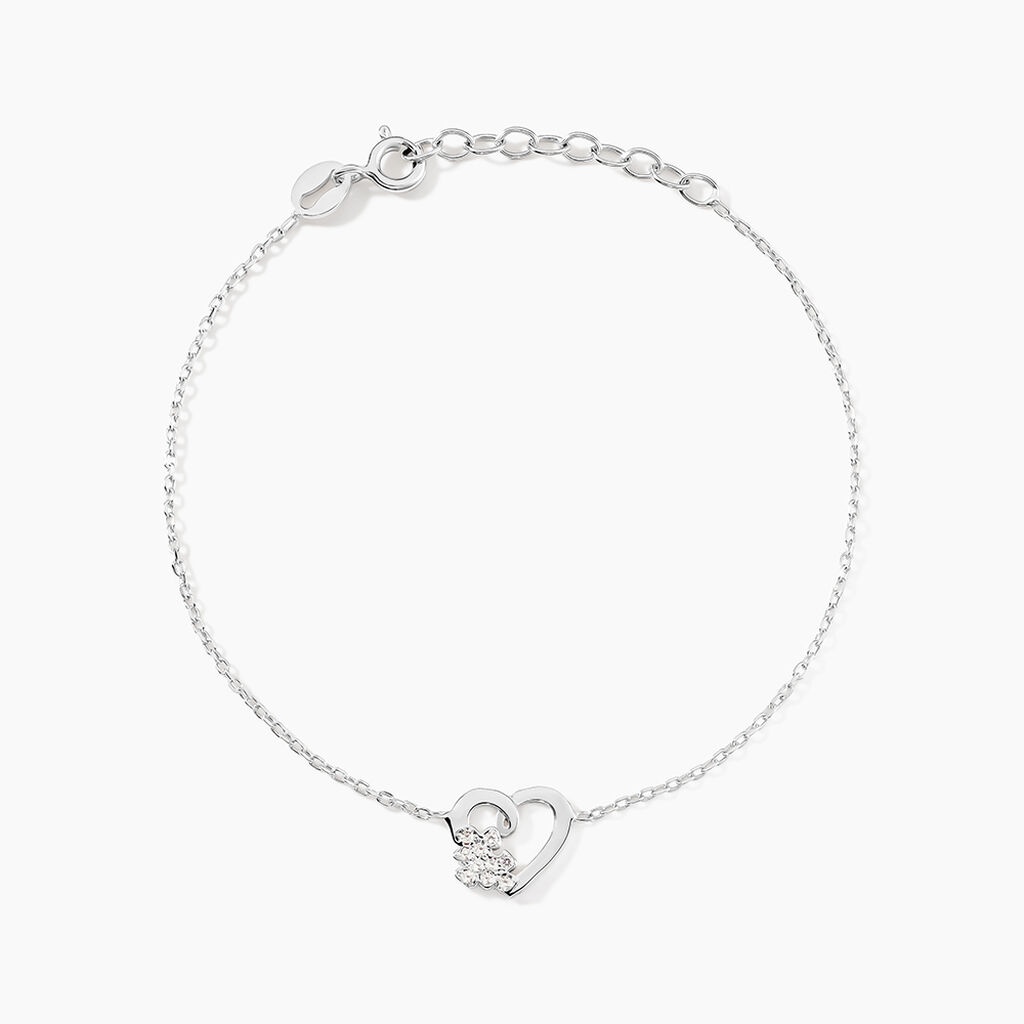 Bracelet Lucianna Argent Blanc Oxyde De Zirconium - Bracelets Femme | Histoire d&rsquo;Or