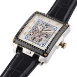 Montre Montignac Square Automatique Argent&eacute; - Montres Homme | Histoire d&rsquo;Or