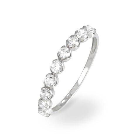 Alliance Marlyatou Or Blanc Oxyde De Zirconium - Alliances Femme | Histoire d’Or