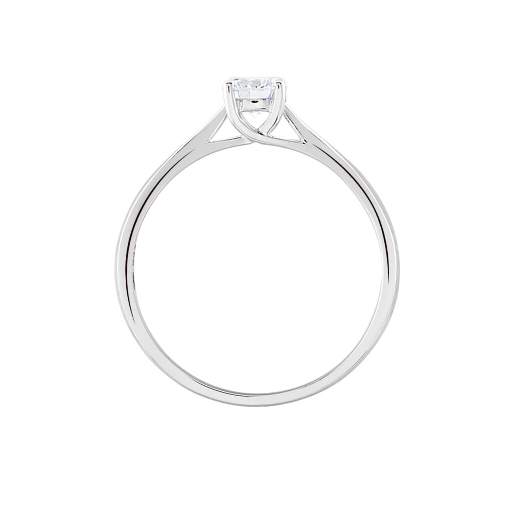 Bague Solitaire Victoria Platine Blanc Diamant - Bagues solitaires Femme | Histoire d’Or