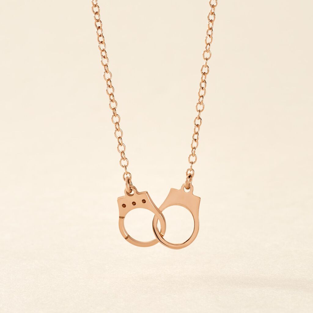 Collier Kim Argent Rose - Colliers fantaisie Femme | Histoire d’Or
