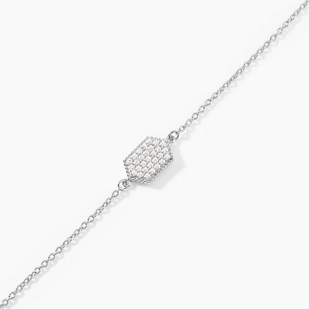 Bracelet Nawele Argent Blanc Oxyde De Zirconium - Nouveautés Femme | Histoire d’Or