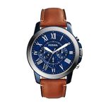 Montre Fossil Grant Bleu - Montres Homme | Histoire d&rsquo;Or