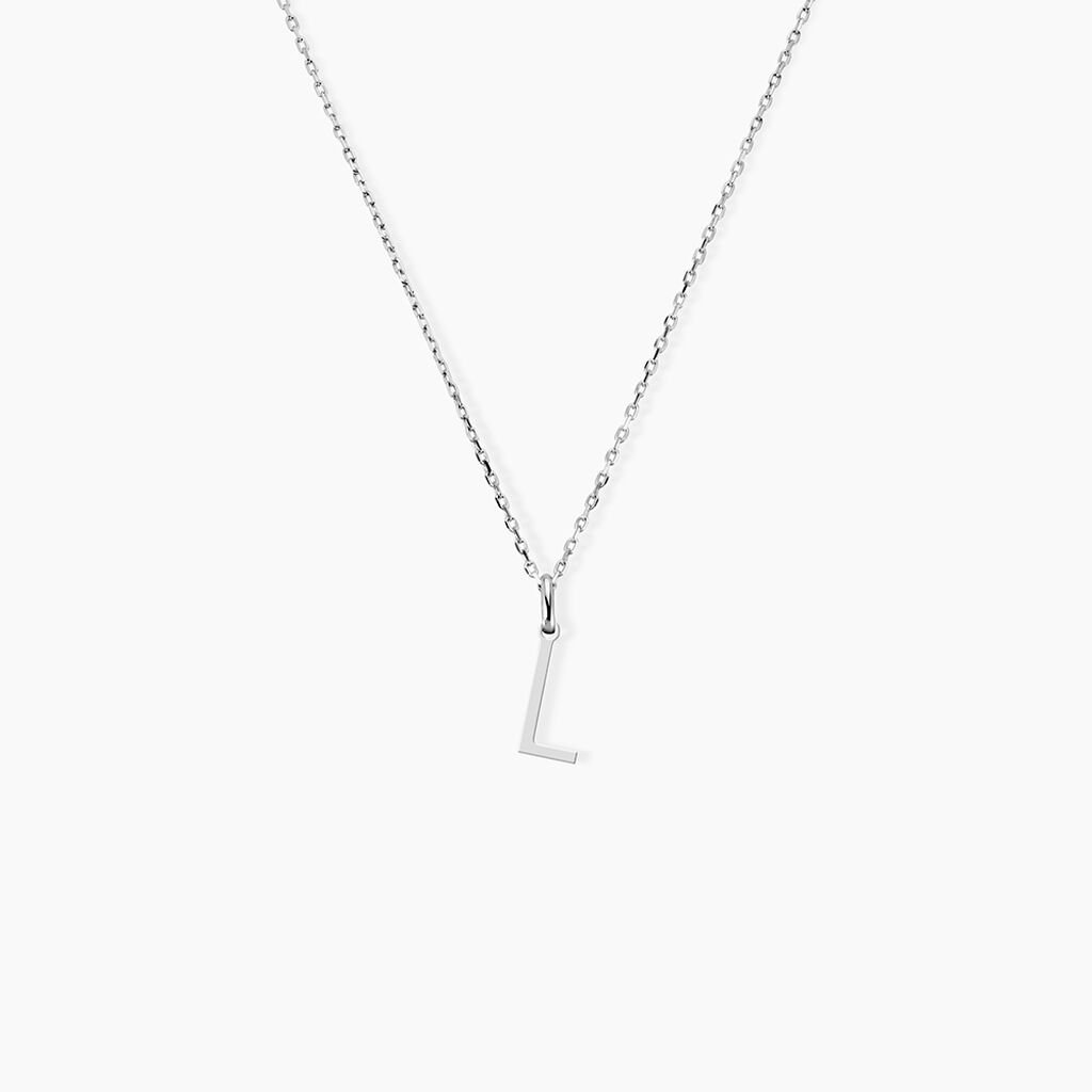 Pendentif Ionia Lettre Or Blanc - Pendentifs Famille | Histoire d&rsquo;Or