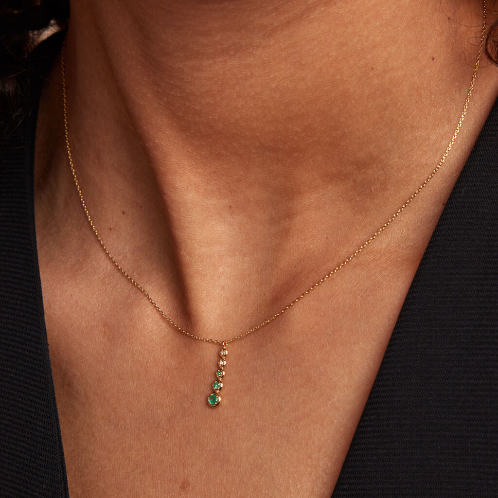 Collier Josephine Or Jaune Emeraude - Colliers Femme | Histoire d’Or