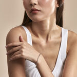 Bracelet Jonc Nathaelae Argent Blanc - Bracelets joncs Femme | Histoire d&rsquo;Or