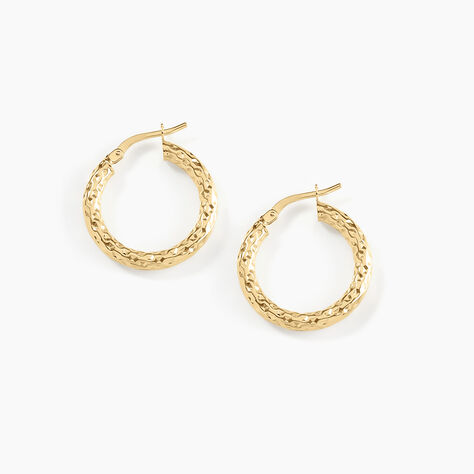Créoles Udara Or Jaune - Boucles d'oreilles créoles Femme | Histoire d’Or