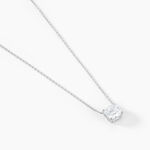 Collier Naziha Or Blanc Oxyde De Zirconium - Colliers Femme | Histoire d&rsquo;Or
