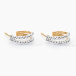 Cr&eacute;oles Atallah Or Jaune Strass - Boucles d'oreilles cr&eacute;oles Femme | Histoire d&rsquo;Or