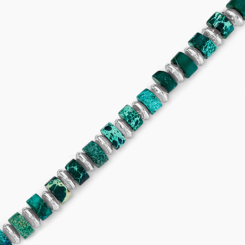 Bracelet Jourdan Acier Blanc - Bracelets Homme | Histoire d&rsquo;Or