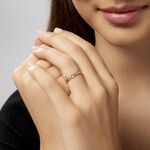 Alliance Fleur Diamantee Ruban Plat Or Jaune - Alliances Unisex | Histoire d&rsquo;Or